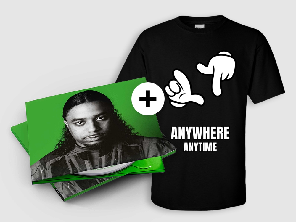 Anywhere T-shirt + Facetime CD CD Digipak + Black T-shirt